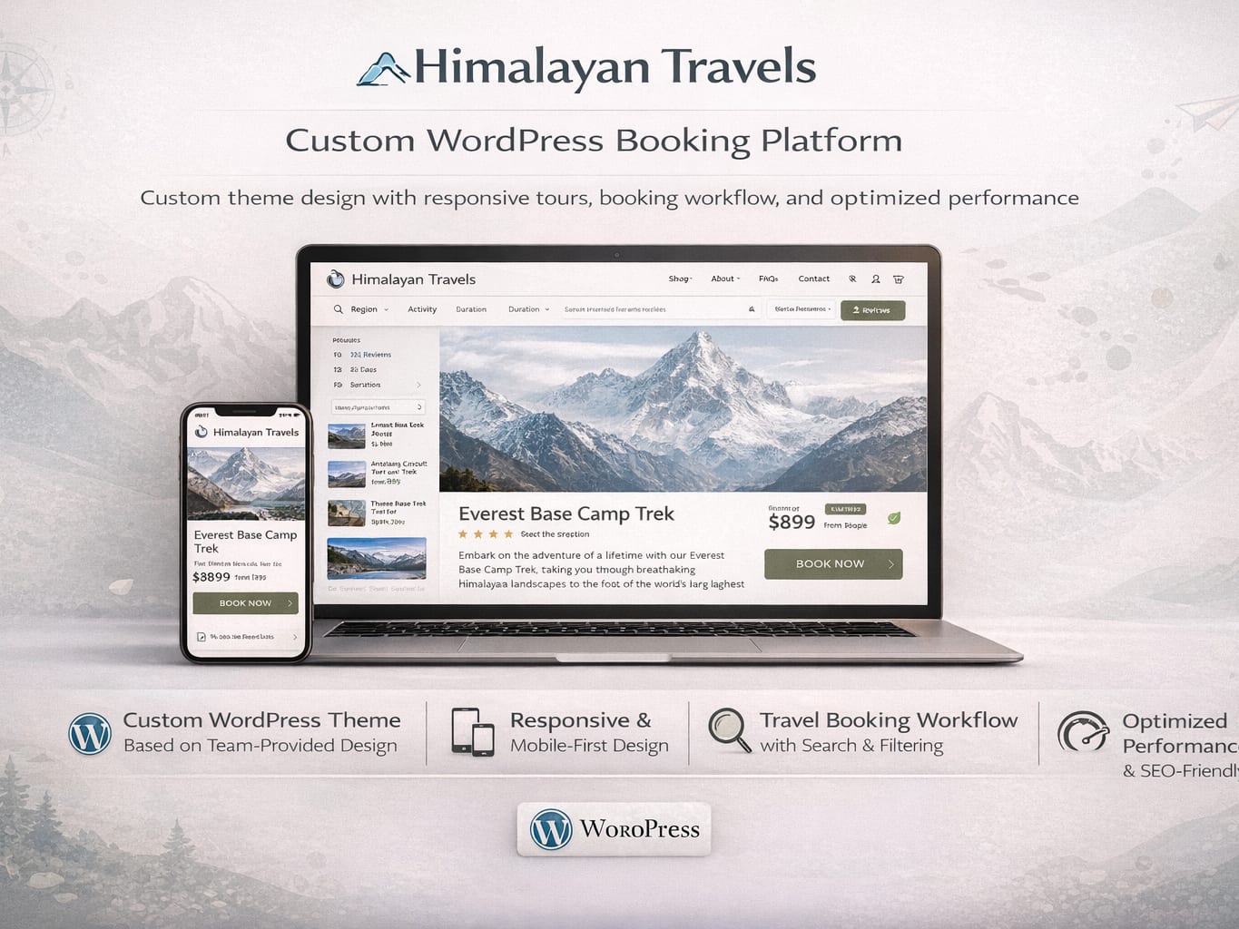 Himalayan Travels Booking Platform